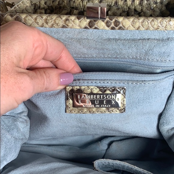 Lambertson Truex Python handbag - Picture 4 of 5